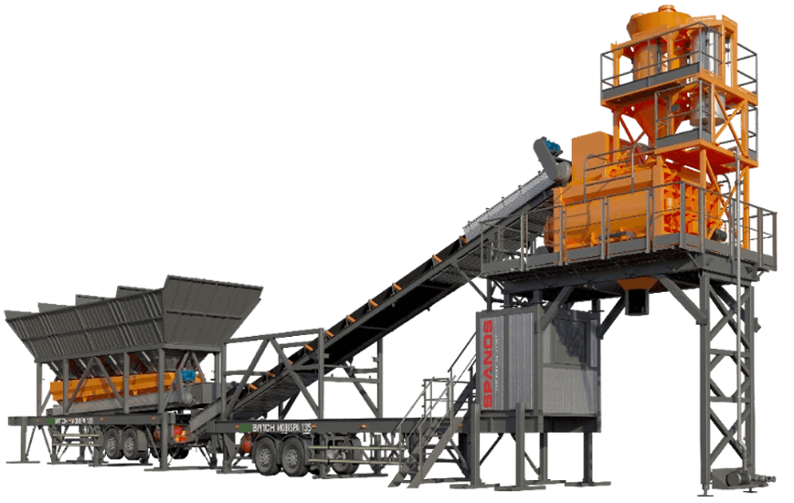 MOBITECH Semi - Mobile Concrete Batching Plants