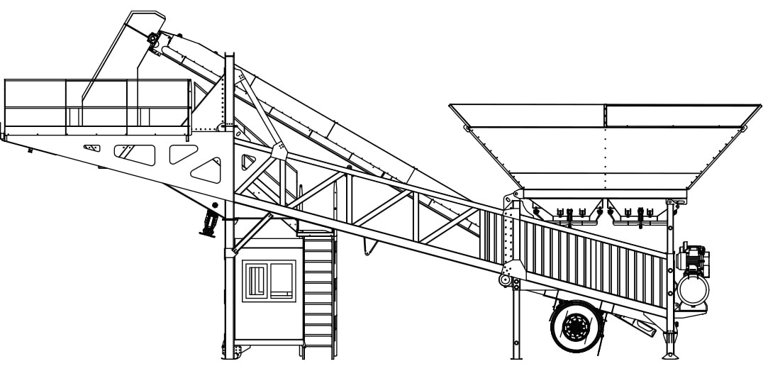 NCS 80D - Dry Concrete Batching Plant